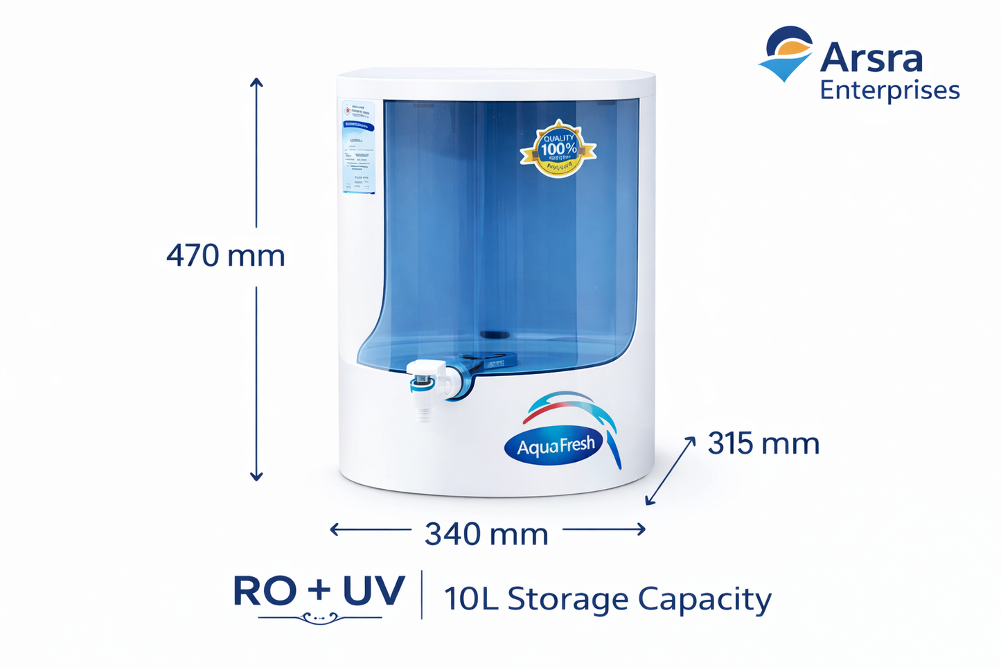 ACO Hot & Cold RO + UV Water Purifier – 10L Storage | Instant Hot & Cold Water | 1 Year Warranty
